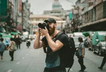 Photographe en reportage